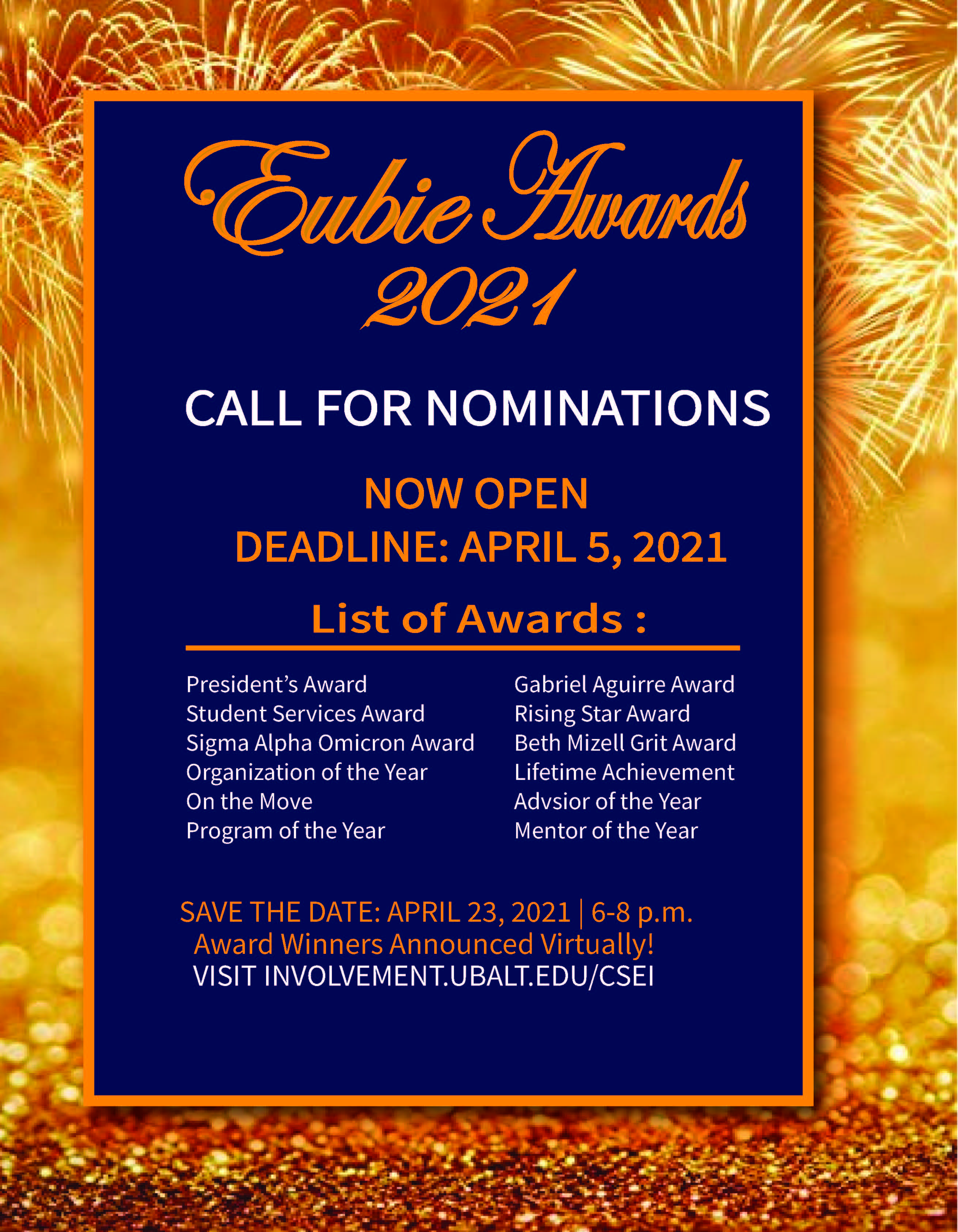 Eubie Awards Nominations Officially Open!